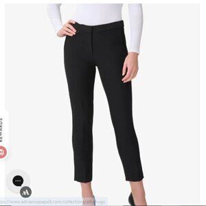 Adrianna Papell - Black Flat Front Ankle Crop Pant - Size 8